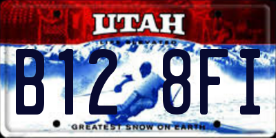 UT license plate B128FI