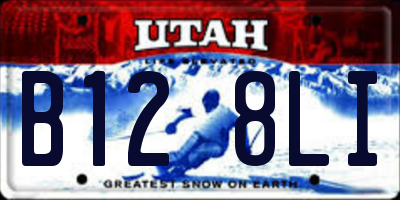 UT license plate B128LI