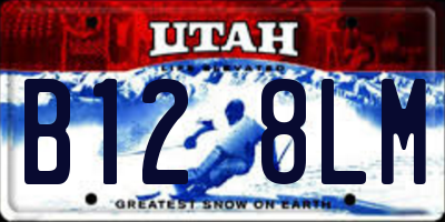 UT license plate B128LM