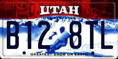 UT license plate B128TL