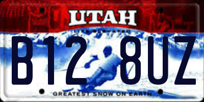 UT license plate B128UZ