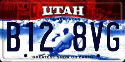 UT license plate B128VG
