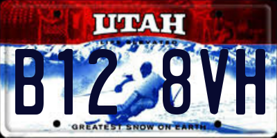 UT license plate B128VH