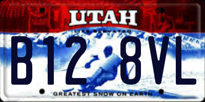 UT license plate B128VL