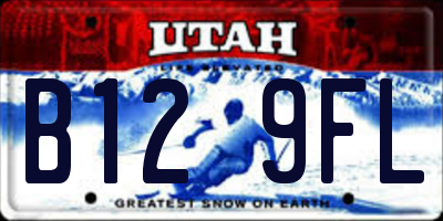 UT license plate B129FL