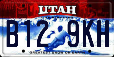 UT license plate B129KH