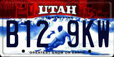 UT license plate B129KW