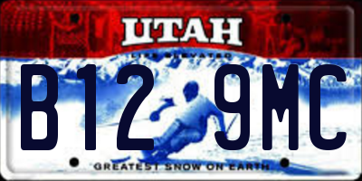 UT license plate B129MC