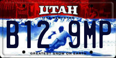 UT license plate B129MP