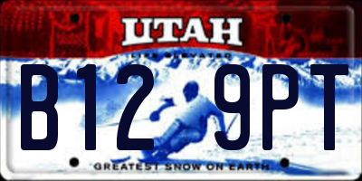 UT license plate B129PT