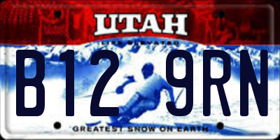 UT license plate B129RN