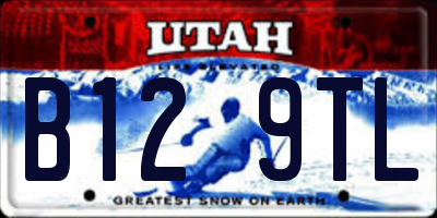 UT license plate B129TL