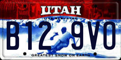 UT license plate B129VO