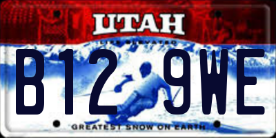 UT license plate B129WE