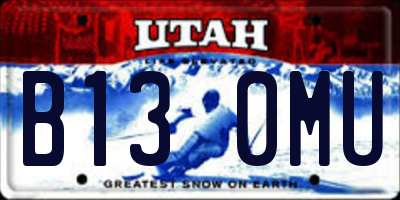 UT license plate B130MU