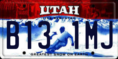 UT license plate B131MJ