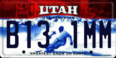 UT license plate B131MM