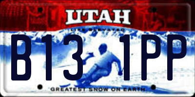 UT license plate B131PP