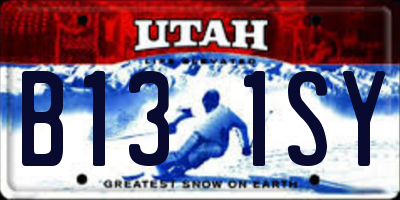 UT license plate B131SY