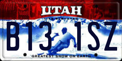 UT license plate B131SZ