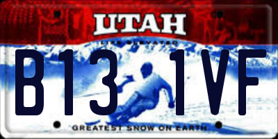 UT license plate B131VF