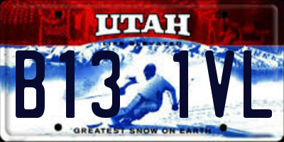 UT license plate B131VL