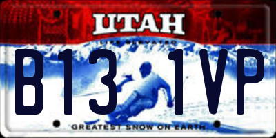 UT license plate B131VP