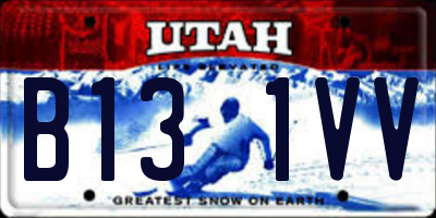UT license plate B131VV