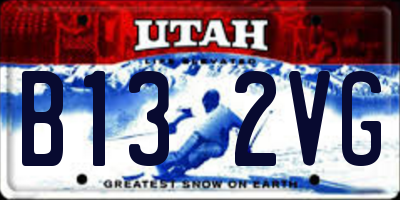 UT license plate B132VG