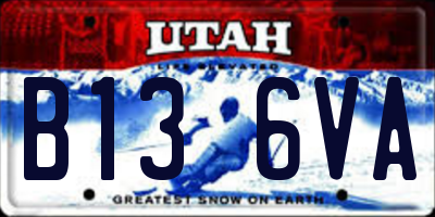 UT license plate B136VA