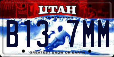 UT license plate B137MM