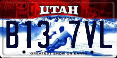 UT license plate B137VL