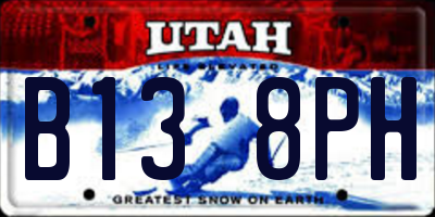 UT license plate B138PH