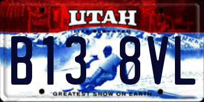 UT license plate B138VL
