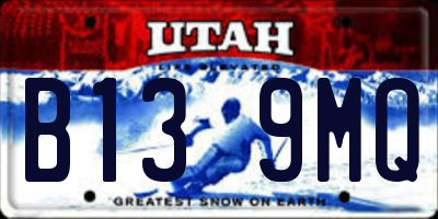 UT license plate B139MQ