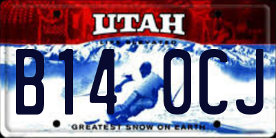 UT license plate B140CJ