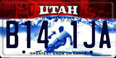 UT license plate B141JA