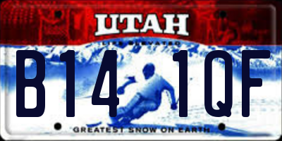 UT license plate B141QF