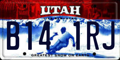 UT license plate B141RJ