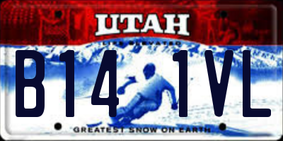 UT license plate B141VL