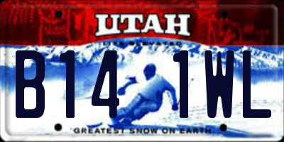 UT license plate B141WL