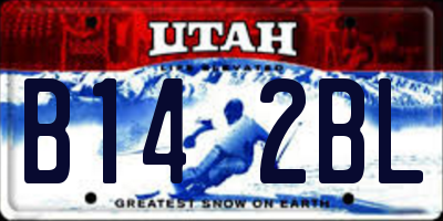 UT license plate B142BL