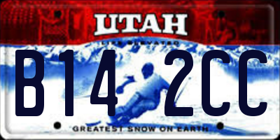 UT license plate B142CC
