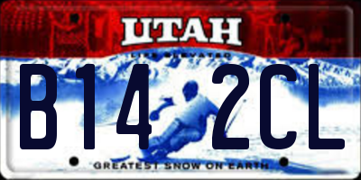 UT license plate B142CL