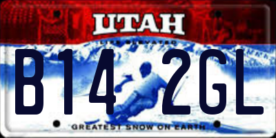 UT license plate B142GL
