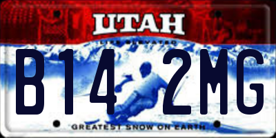 UT license plate B142MG