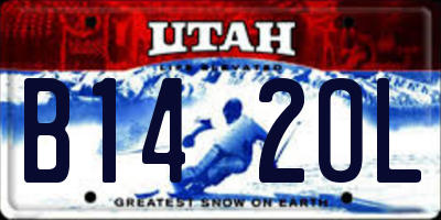 UT license plate B142OL