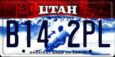 UT license plate B142PL