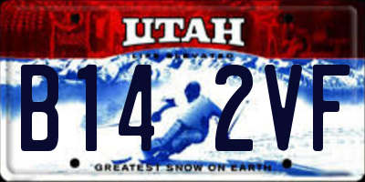 UT license plate B142VF