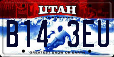 UT license plate B143EU